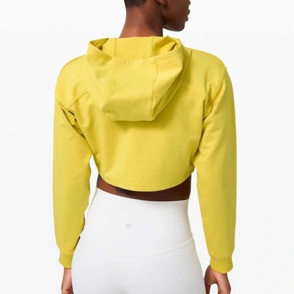 Lululemon All Yours Cropped Hoodie Soleil Size 6 - Picture 11 of 11